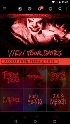 Ice Nine Kills android App screenshot 1